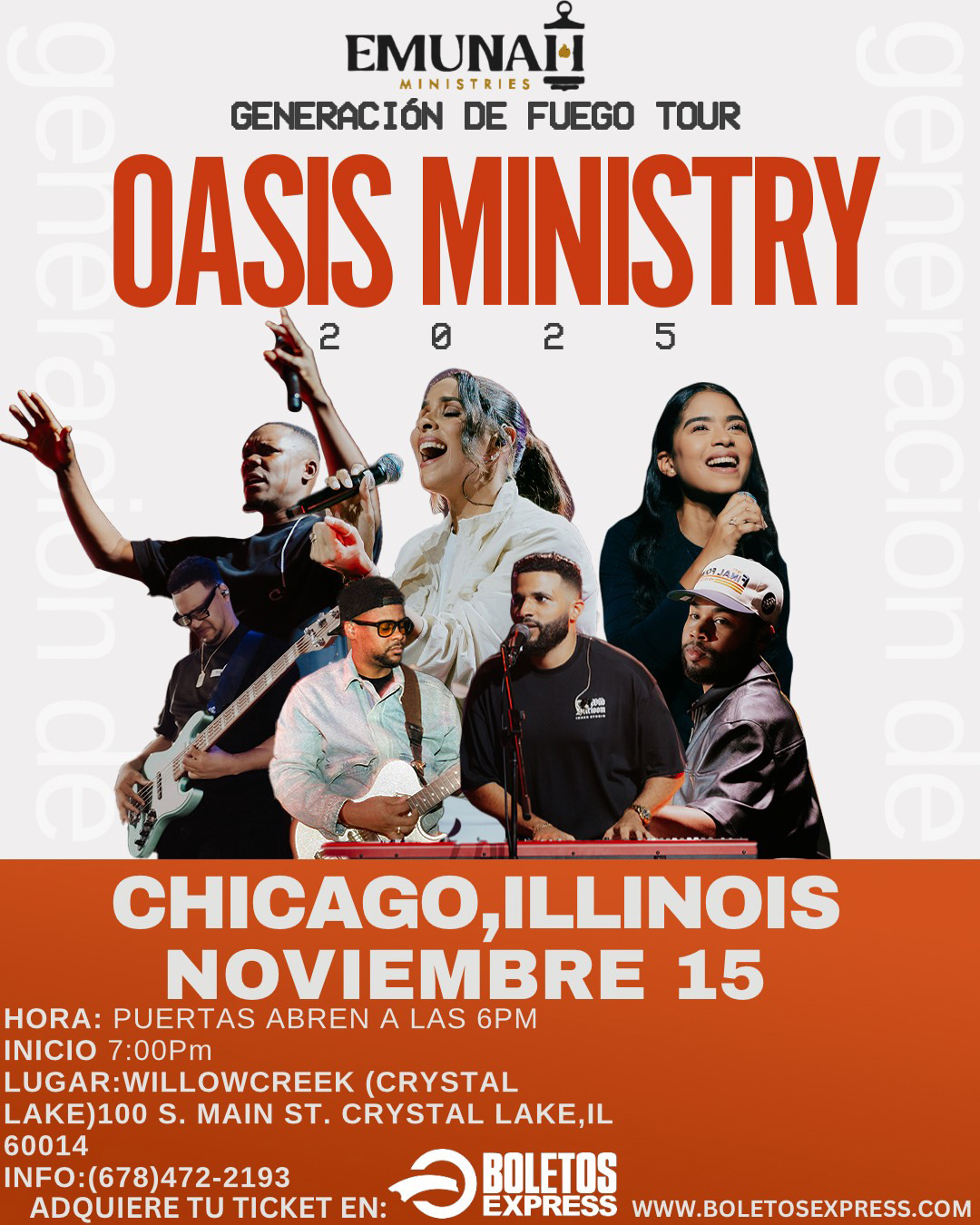 GENERACION DE FUEGO-OASIS MINISTRY TOUR 2025